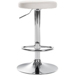 Tabouret de bar Ponte simili cuir chromé
