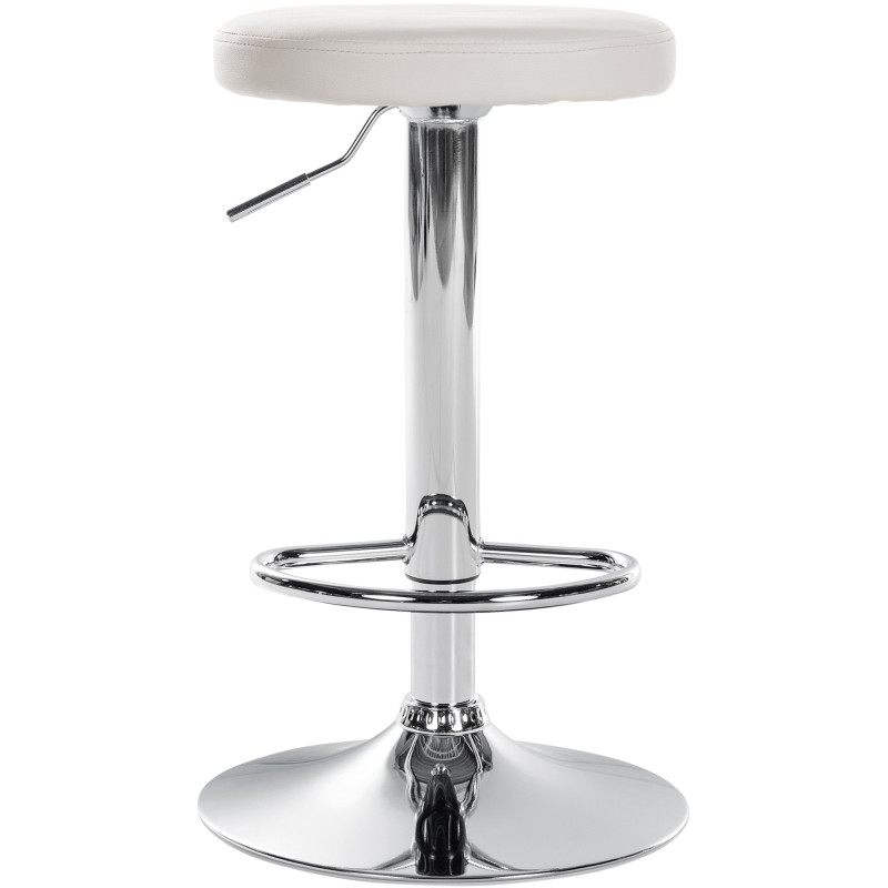 Tabouret de bar Ponte simili cuir chromé