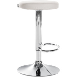 Tabouret de bar Ponte simili cuir chromé