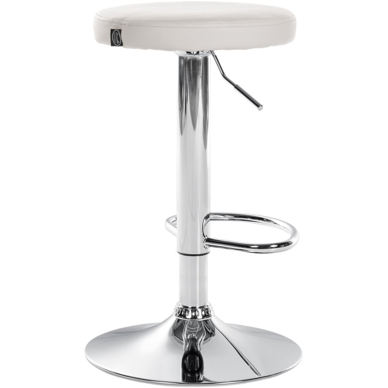 Tabouret de bar Ponte simili cuir chromé