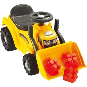 Porteur Tracto pelle - Les Maxi - ECOIFFIER - Jouet pour enfant de 12 mois - Jaune