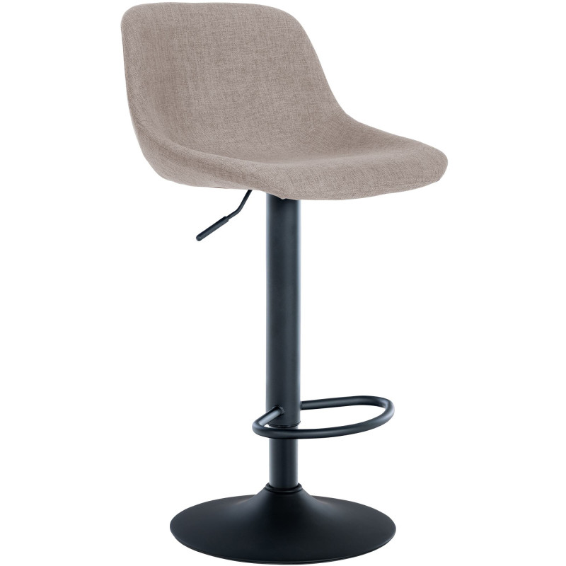 Tabouret de bar Loft tissu taupe
