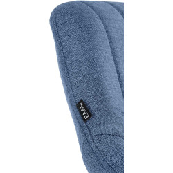 Sgabello Milet Tessuto blu,bianco