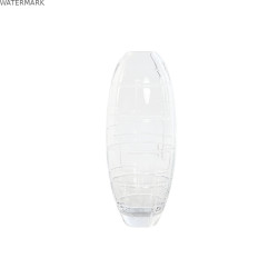 Vase Home ESPRIT Transparent Verre Moderne 11,5 X 11,5 X 28 CM