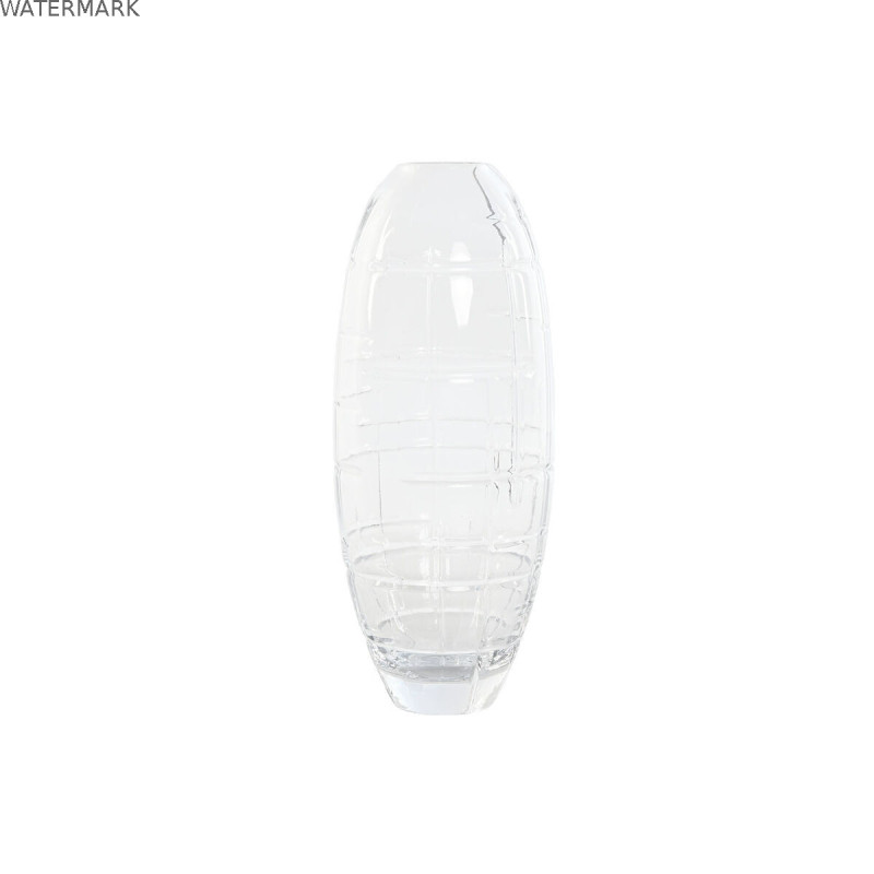 Vase Home ESPRIT Transparent Verre Moderne 11,5 X 11,5 X 28 CM