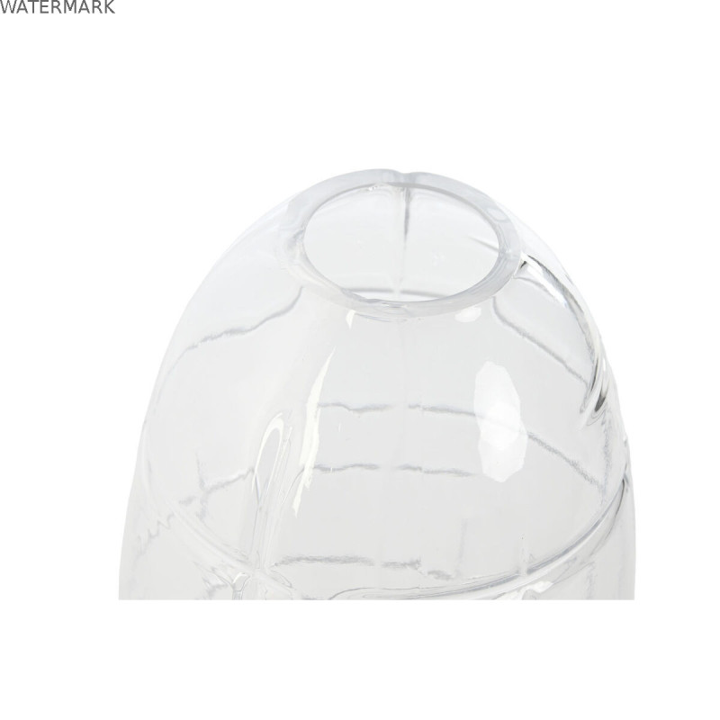 Vase Home ESPRIT Transparent Verre Moderne 11,5 X 11,5 X 28 CM