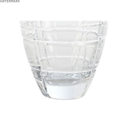 Vase Home ESPRIT Transparent Verre Moderne 11,5 X 11,5 X 28 CM