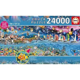 Puzzle La Vie 24000 Pieces - EDUCA - Tableaux et peintures - Multicolore - Adulte