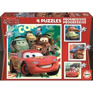 Puzzle progressif CARS - Garçon et Fille - A partir de 3 ans - Dessins animés et BD