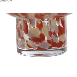 Vase Home ESPRIT Crème Terre cuite Verre Moderne 15 x 15 x 21 cm