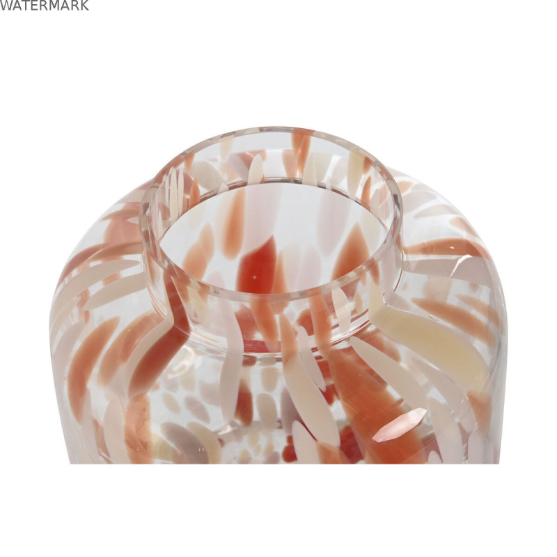 Vase Home ESPRIT Crème Terre cuite Verre Moderne 15 x 15 x 21 cm