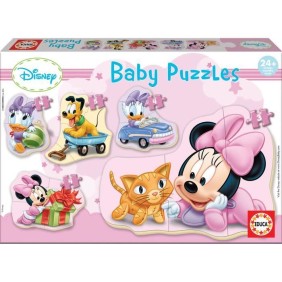 Puzzle bébé EDUCA - BABY MINNIE - 5 puzzles progressifs de 3 a 5 pieces