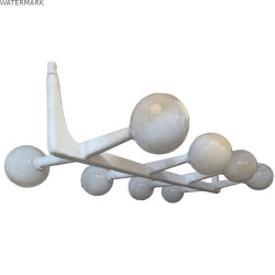 Suspension Home ESPRIT Blanc Métal Verre 110 x 45 x 23 cm