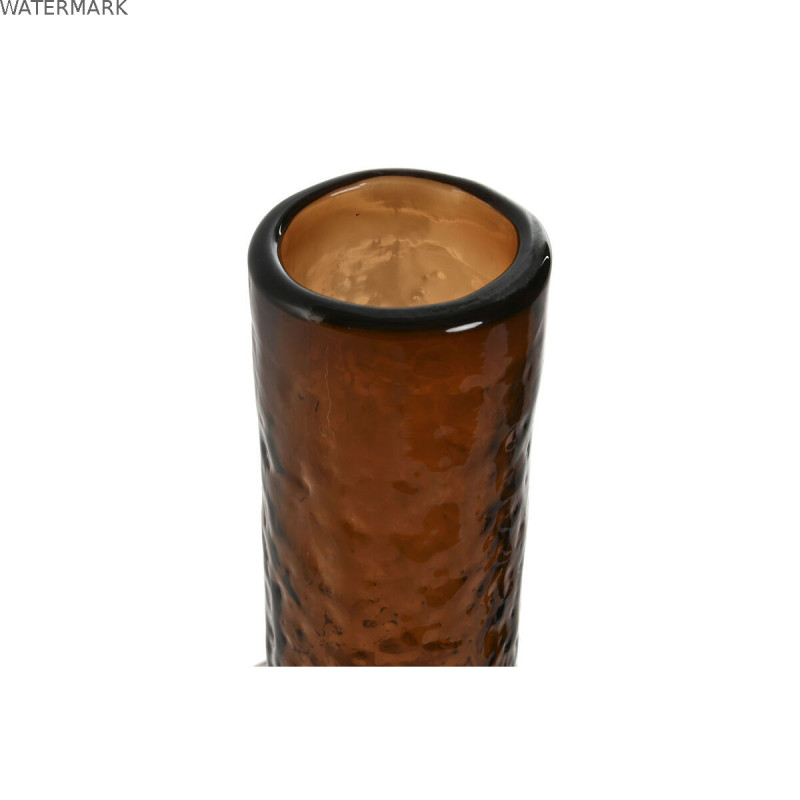 Vase Home ESPRIT Marron Verre Moderne 12,5 X 12,5 X 50,5 cm