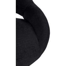 Sgabello Milet Tessuto nero,bianco