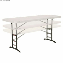 Table Piable Lifetime Blanc Rectangulaire Acier Plastique 183 x 76 cm