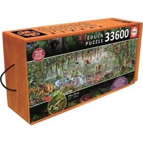 Puzzle La Vie Sauvage 33600 Pieces - EDUCA - Animaux - Mixte - A partir de 12 ans