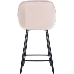 Ensemble de 2 tabourets de bar en velours Gibson