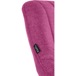 Tabouret de bar Milet tissu noir violet