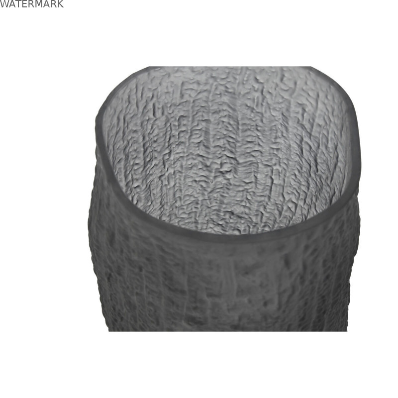 Vase Home ESPRIT Gris Verre Moderne 13 x 13 x 21 cm