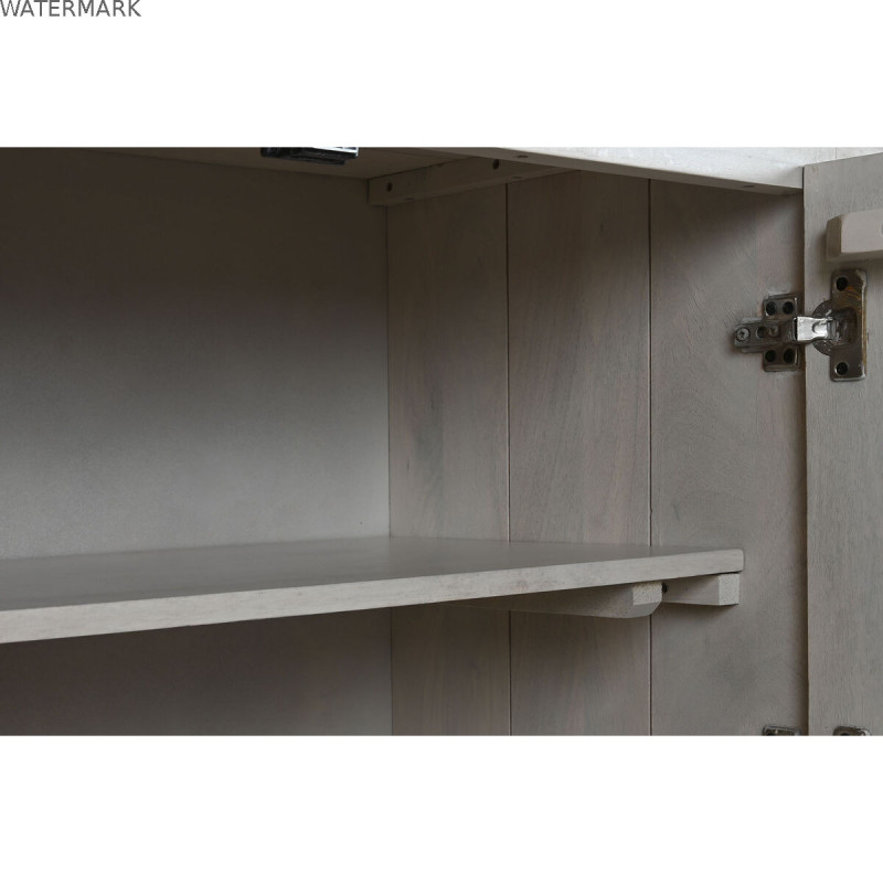 Buffet Home ESPRIT Blanc Bois de manguier 182 x 45 x 76 cm