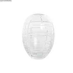 Vase Home ESPRIT Transparent Verre Moderne 12 x 12 x 17 cm