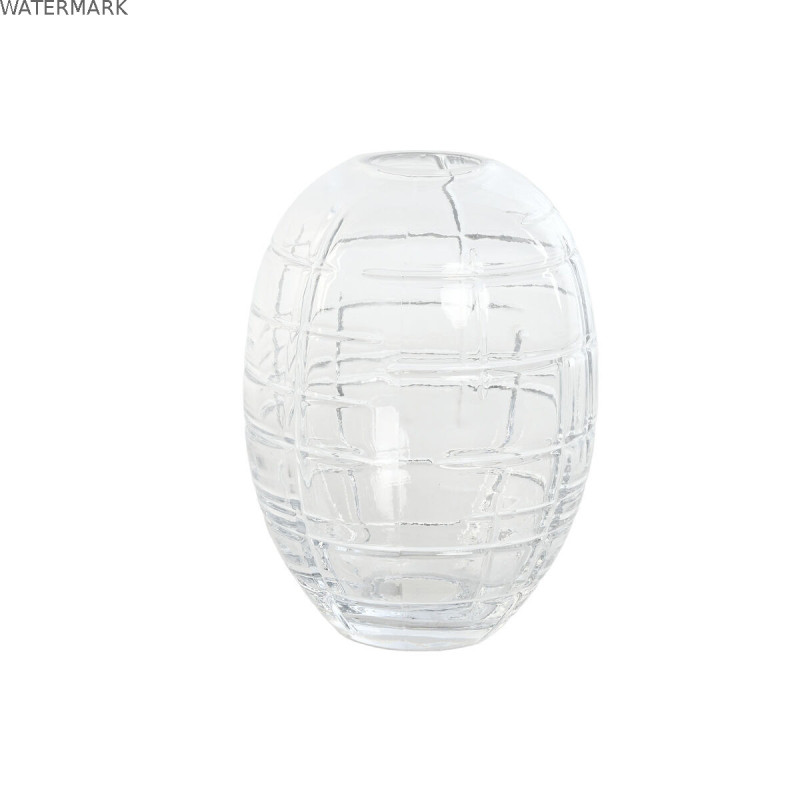 Vase Home ESPRIT Transparent Verre Moderne 12 x 12 x 17 cm Vase Home ESPRIT Transparent Verre Moderne 12 x 12 x 17 cm