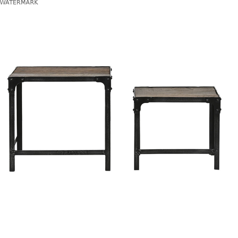 Jeu de 2 tables Home ESPRIT Naturel 48 x 36 x 45 cm