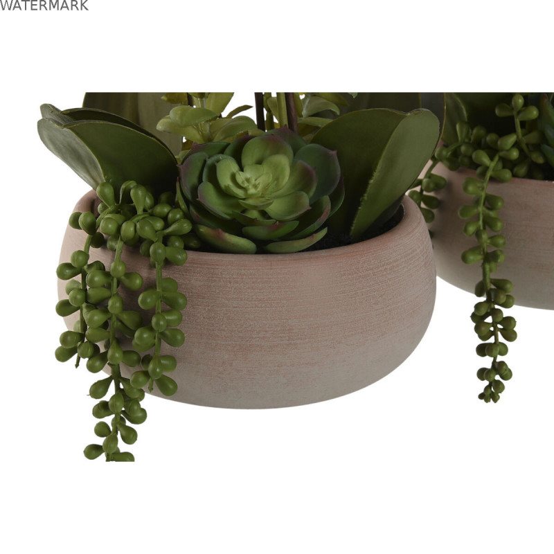 Plante décorative Home ESPRIT Polyéthylène Papier mâché 40 X 35 X 52 cm (2 Unités)
