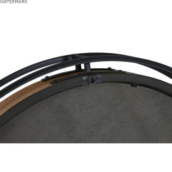 Horloge Murale Home ESPRIT Noir Naturel Verre Bois de pin 87,2 X 8 X 87,2 cm