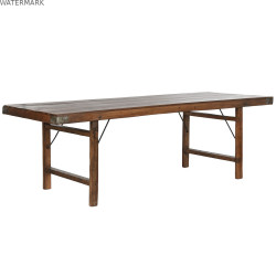 Table Piable Home ESPRIT Naturel Bois Recyclé 240 x 90 x 77 cm
