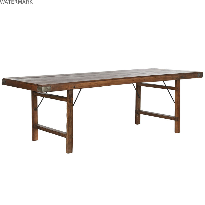 Table Piable Home ESPRIT Naturel Bois Recyclé 240 x 90 x 77 cm