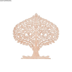 Figurine Décorative Home ESPRIT Naturel Arbre 122 x 2 x 122 cm