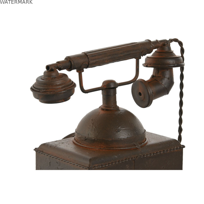 Figurine Décorative Home ESPRIT Bronze Vintage Téléphone 21 x 12 x 18 cm (2 Unités)