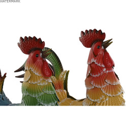 Figurine Décorative Home ESPRIT Multicouleur Coq 39,5 X 15 X 42 cm (2 Unités)