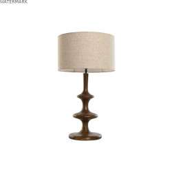 Lampe de bureau Home ESPRIT Marron Beige Bois de manguier 50 W 220 V 40 x 40 x 70 cm 40 X 40 X 68 CM