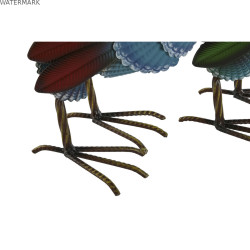 Figurine Décorative Home ESPRIT Multicouleur Coq 39,5 X 15 X 42 cm (2 Unités)