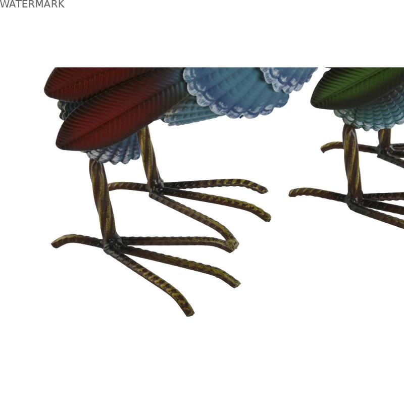 Figurine Décorative Home ESPRIT Multicouleur Coq 39,5 X 15 X 42 cm (2 Unités)