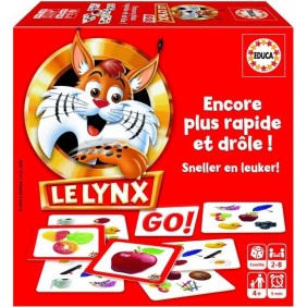 Jeu de cartes Le Lynx - EDUCA - Rouge - Dessins animés et BD - Mixte