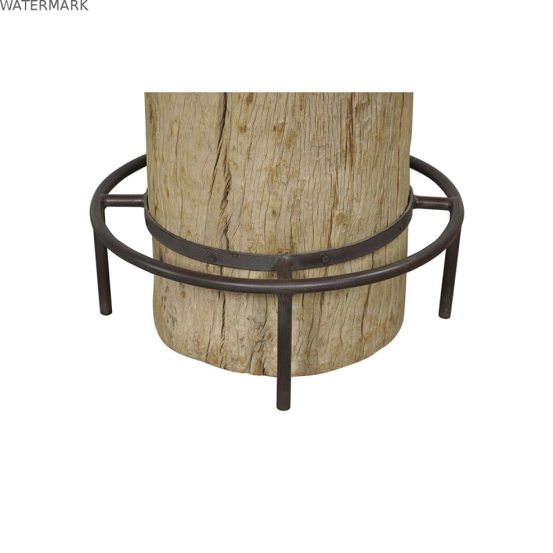 Table Home ESPRIT Blanc Naturel Marbre bois de teck 90 x 90 x 114 cm