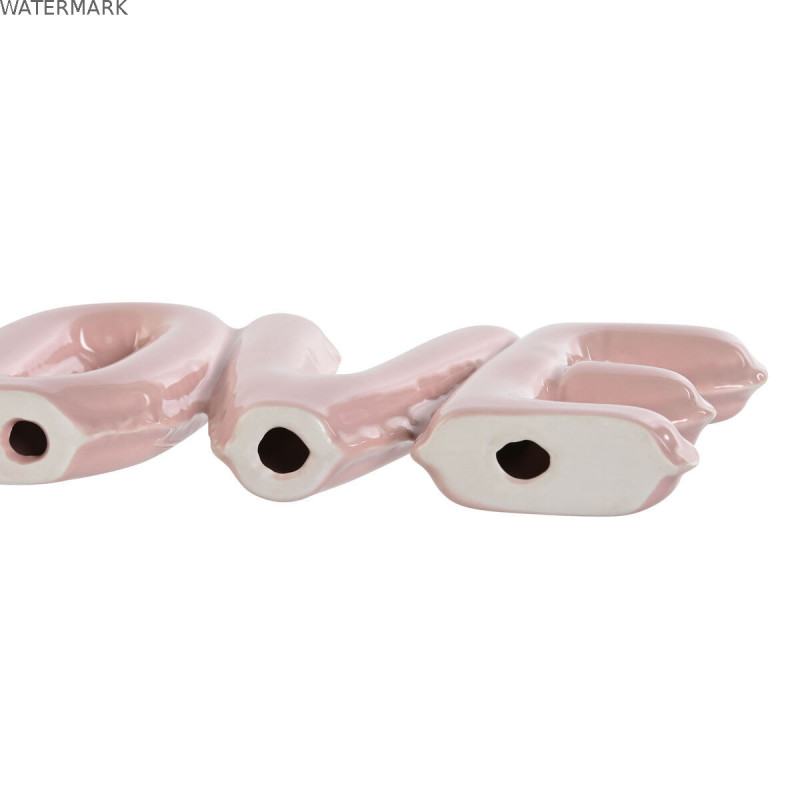 Figurine Décorative Home ESPRIT LOVE Jaune Rose Enfant 24 X 2,5 X 10 cm (2 Unités)