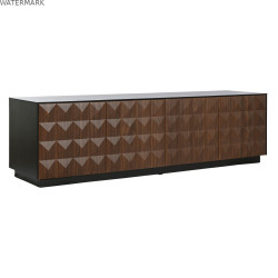 Meubles de télévision Home ESPRIT Marron Noir 161,2 X 40 X 45,5 cm