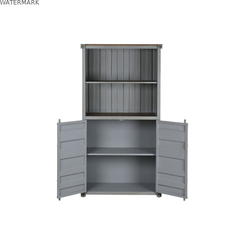 Étagère Home ESPRIT Gris Bleu ciel Métal Bois MDF 87 x 44 x 168,5 cm
