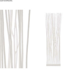 Paravent Varas Blanc Bois de saule 50 x 185 x 12 cm