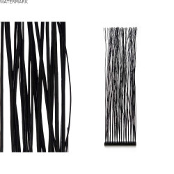 Paravent Varas Noir Bois de saule 50 x 185 x 12 cm