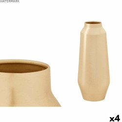 Vase 10216-SG Doré Fer 16 x 40 x 16 cm (4 Unités)