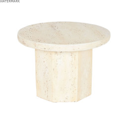 Petite Table d'Appoint Home ESPRIT Beige Magnésium 60 x 60 x 41,9 cm