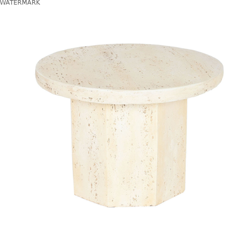 Petite Table d'Appoint Home ESPRIT Beige Magnésium 60 x 60 x 41,9 cm