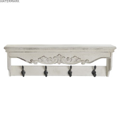 Portemanteau DKD Home Decor 85 x 18 x 25 cm Sapin Métal Vintage