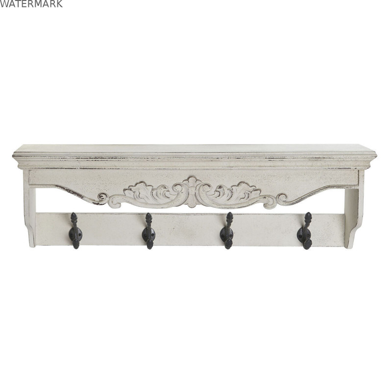 Portemanteau DKD Home Decor 85 x 18 x 25 cm Sapin Métal Vintage
